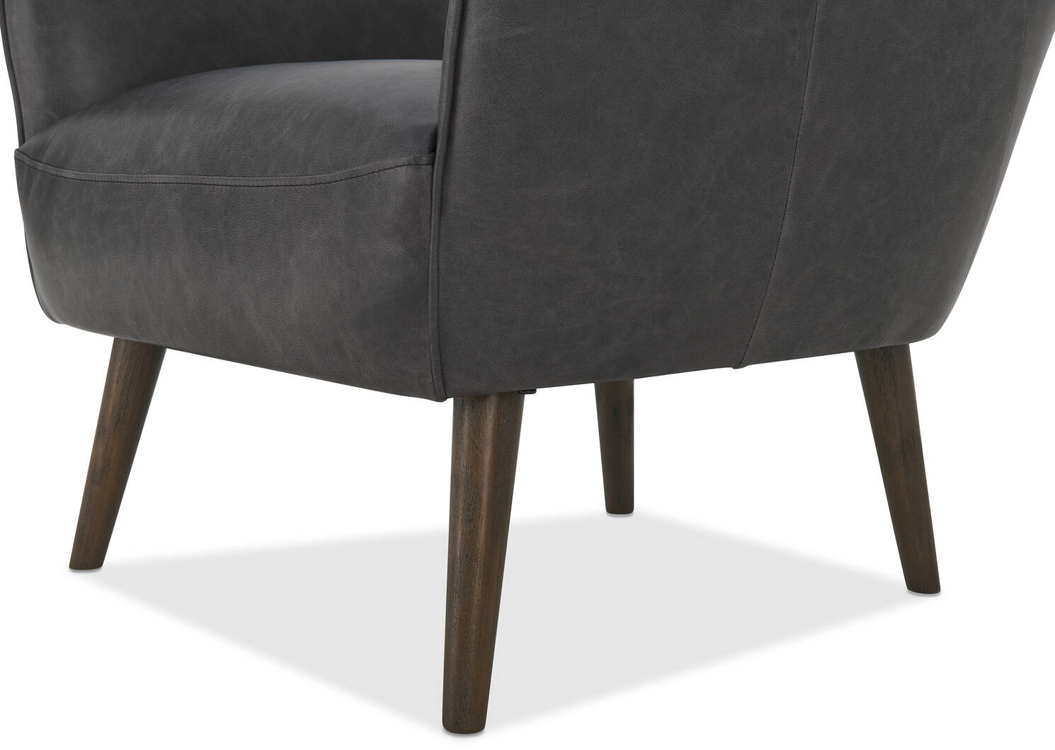 Fauteuil en cuir Diablo -Harrod charbon