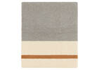 Cade Striped Throw Ivory/Grey/Caramel