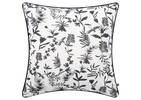 Coussin Ayra 20x20 naturel/noir