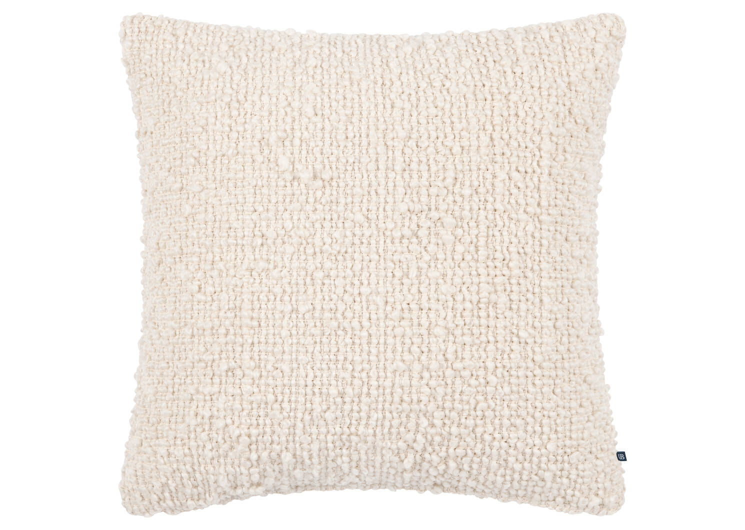 Coussin en boucle Cleo 20x20 ivoire