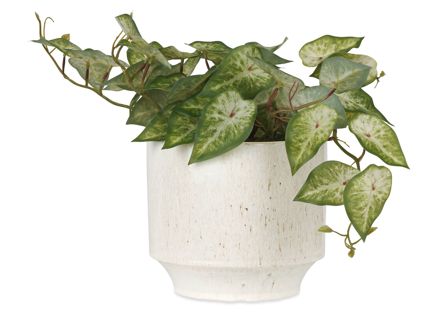 Fleur Planter Medium Speckled White