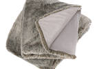 Fauna Faux Fur Throw Silverfox