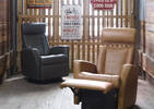 Fauteuil inc. cuir Belvedere-Tre brun cl