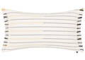 Coussin rayé Bosa 14x24 iv/marine/ambré