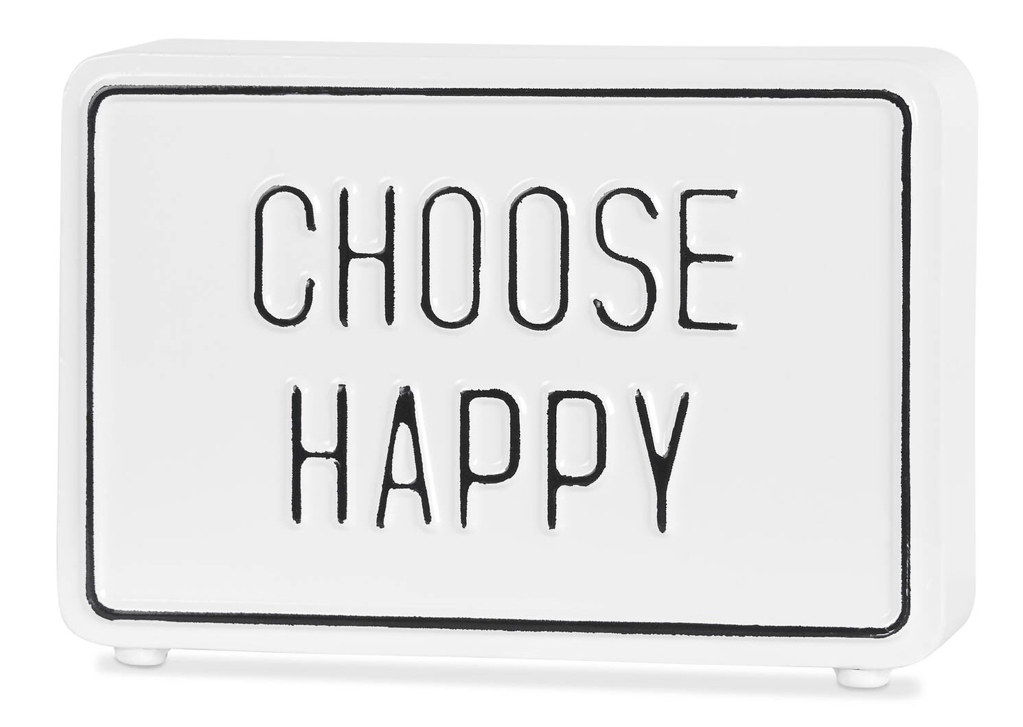 Bloc écriteau Choose Happy