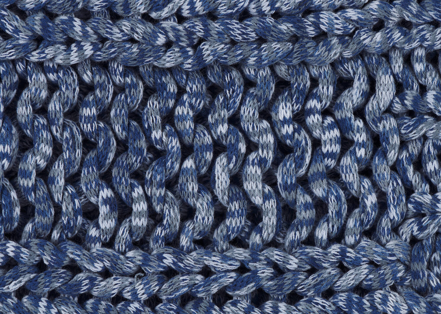 Keaton Chunky Throw Sea Blue/Navy