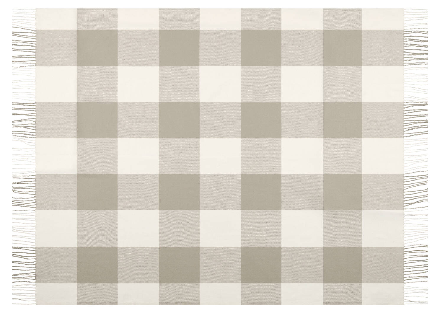 Jet&eacute; &agrave; motif damier Sabena iv/brun cl