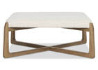 Brona Square 38" Ottoman -Amalie Ivory