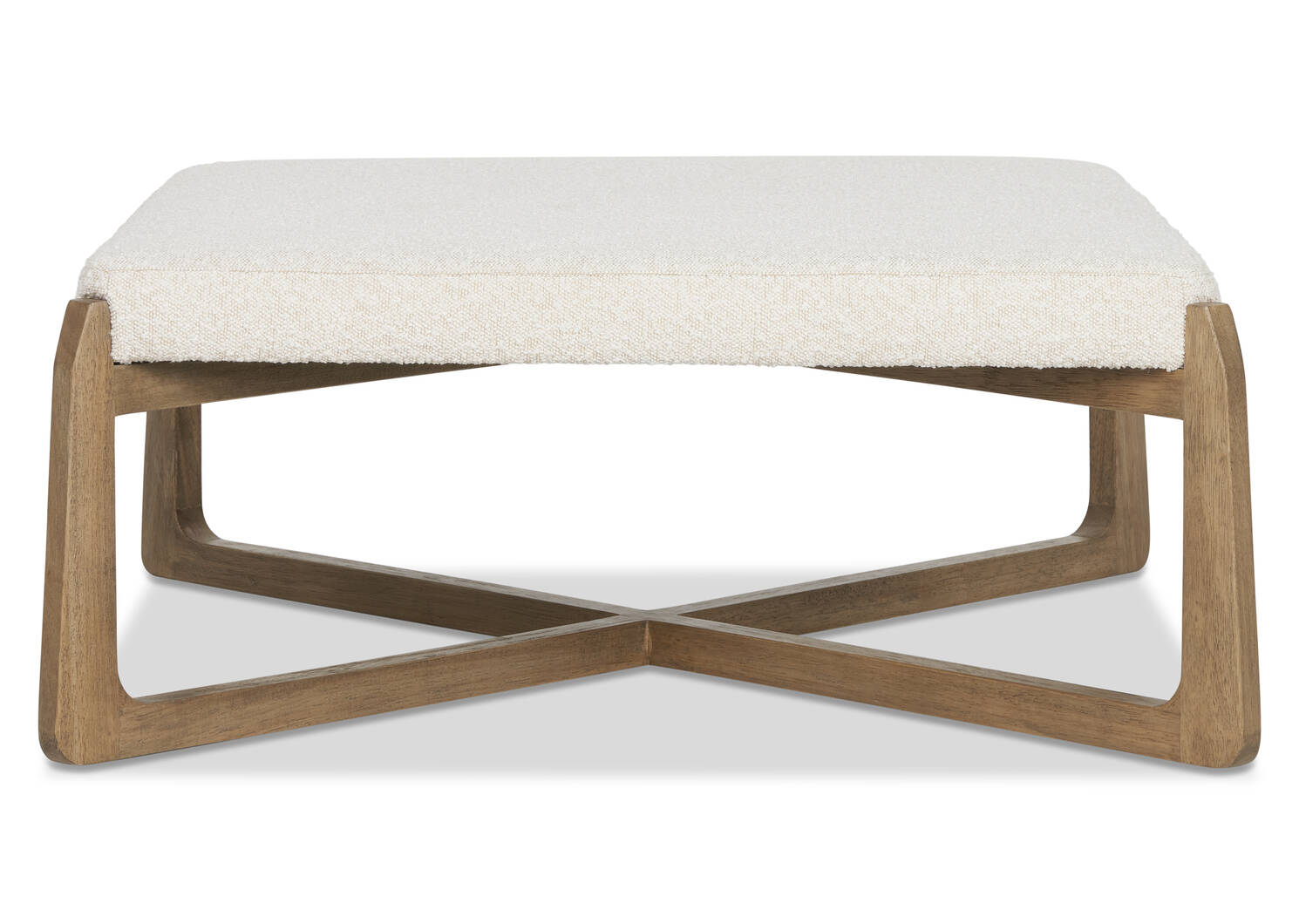 Brona Square 38" Ottoman -Amalie Ivory