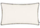 Coussin Westmount 12x22 ivoire/noir