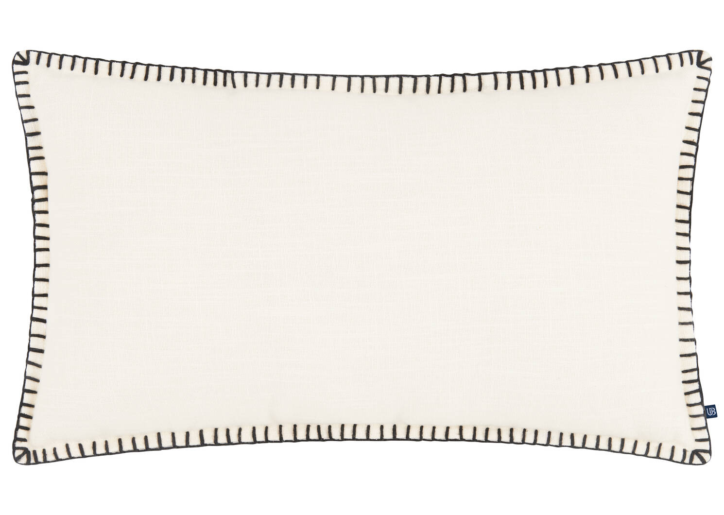 Coussin Westmount 12x22 ivoire/noir