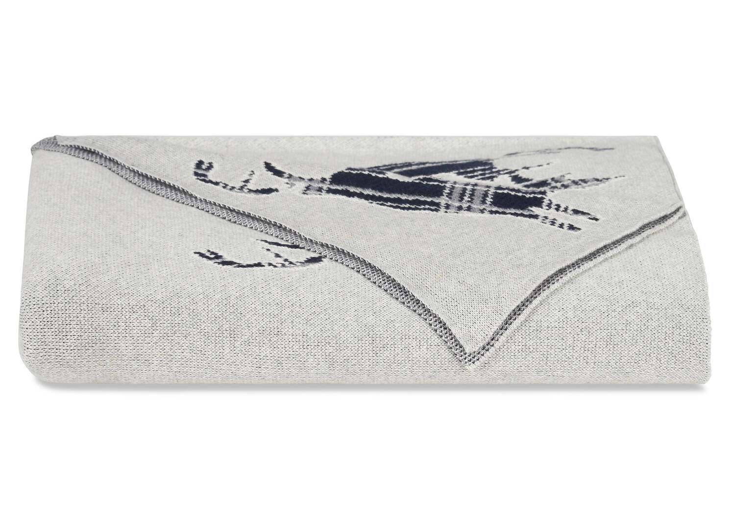 Dasher Reindeer Throw Natural/Grey
