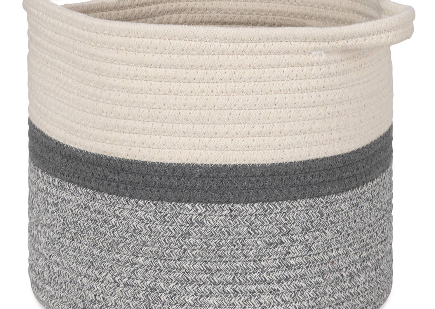 Allie Basket Small Natural/Grey