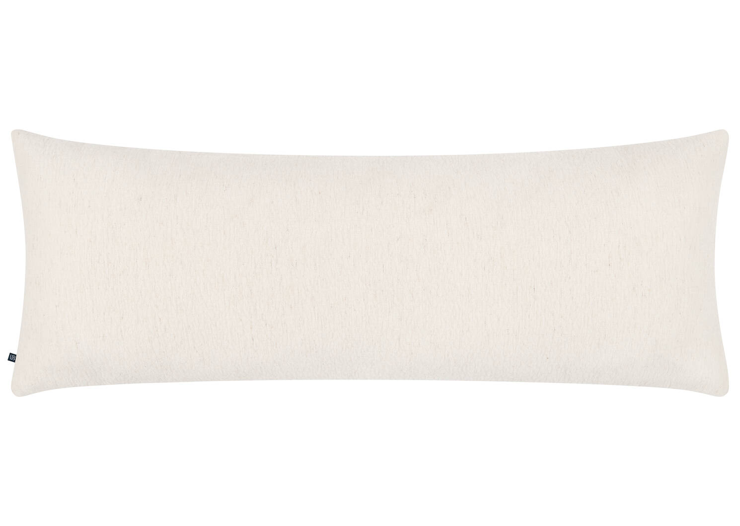 Coussin brod&eacute; Aliz 14x36 ivoire/multi