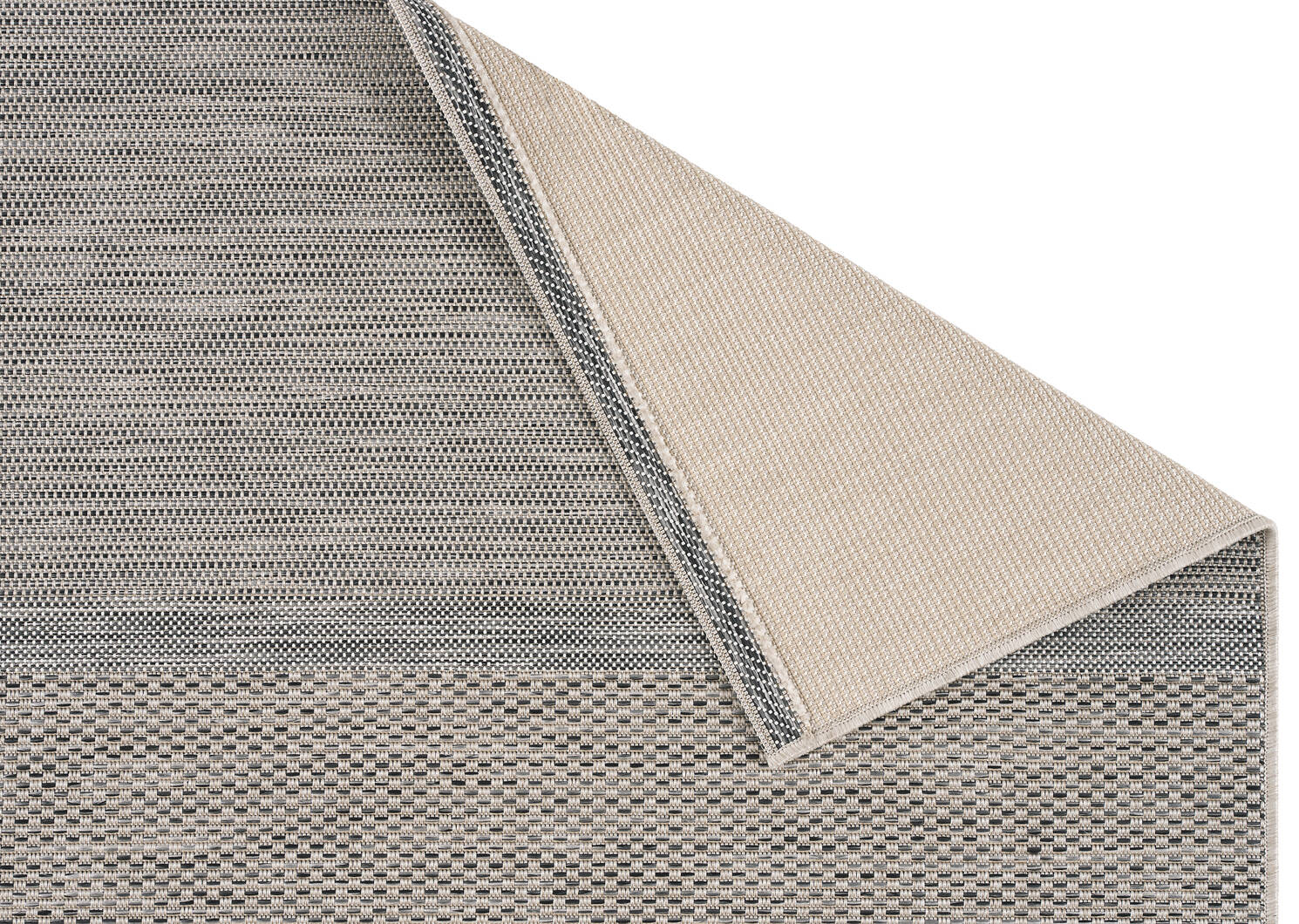 Cocos Rug 63x93 Black/Ivory