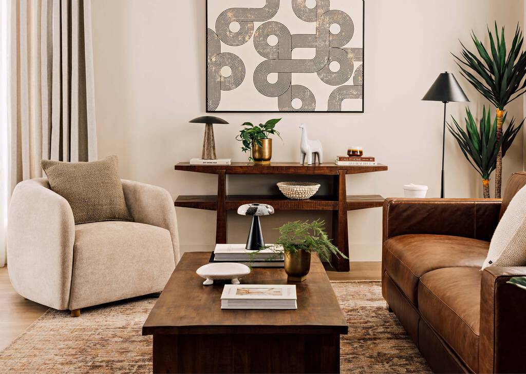 Percival Console Table -Lawson Umber