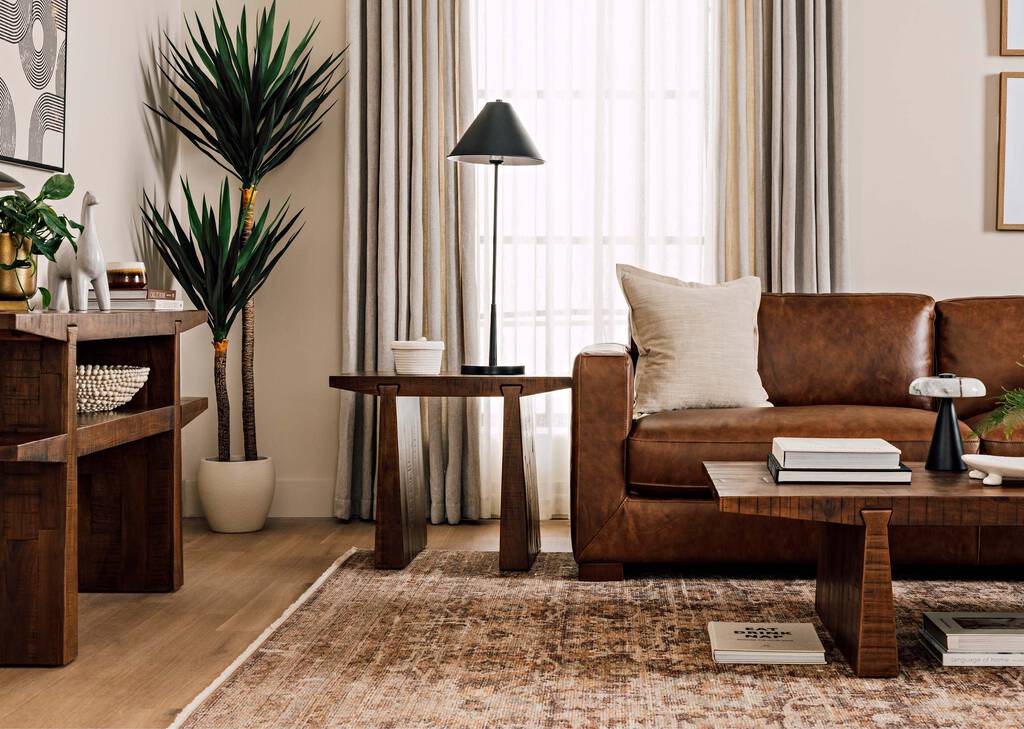 Percival Side Table -Lawson Umber