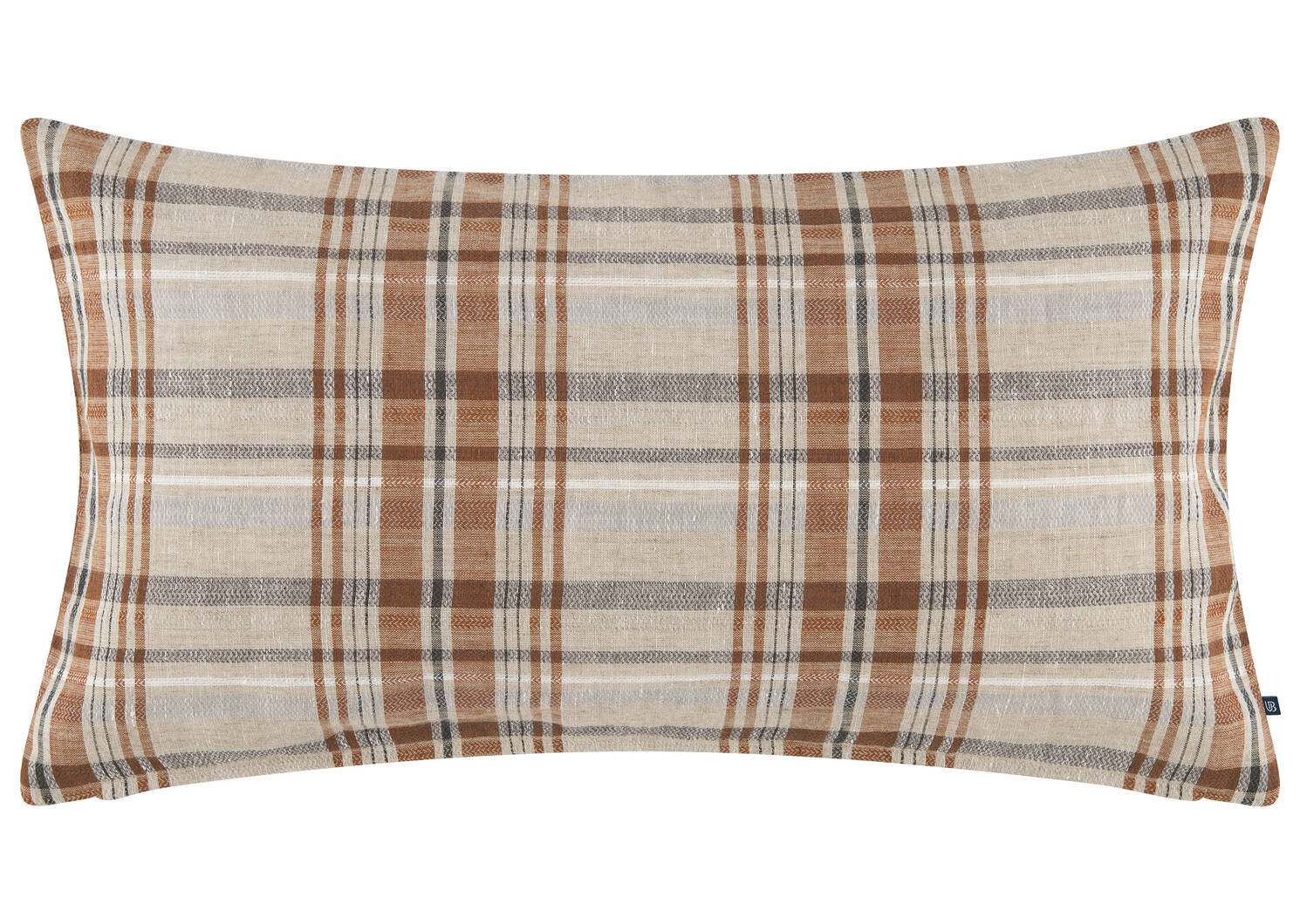 Coussin en lin Conway 12x22 sab/tamarin
