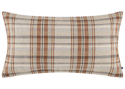 Conway Linen Pillow 12x22 Sand/Rust