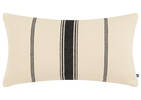 Lowe Striped Pillow 12x22 Ivory/Black