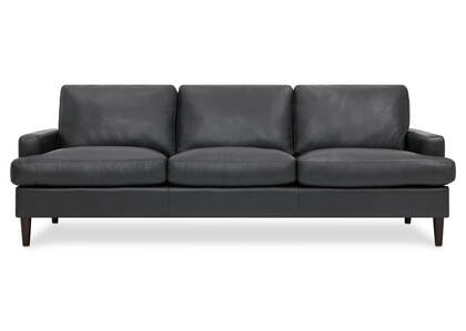 Savoy Leather Sofa -Jett Anthracite