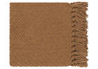 Elan Chenille Throw Caramel