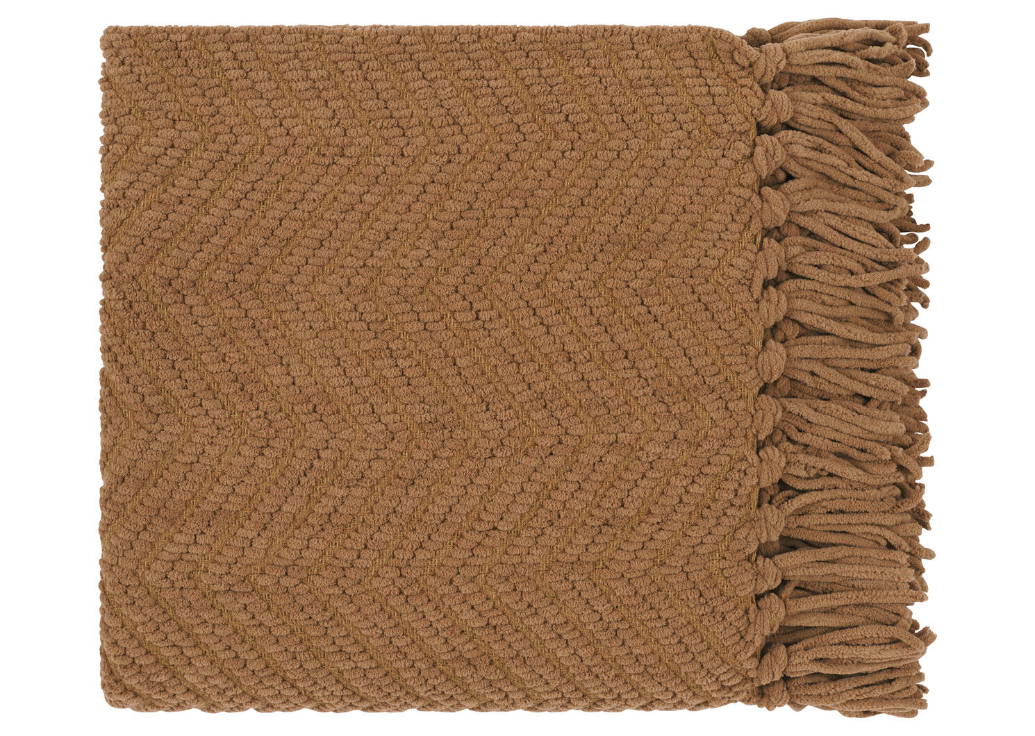 Elan Chenille Throw Caramel