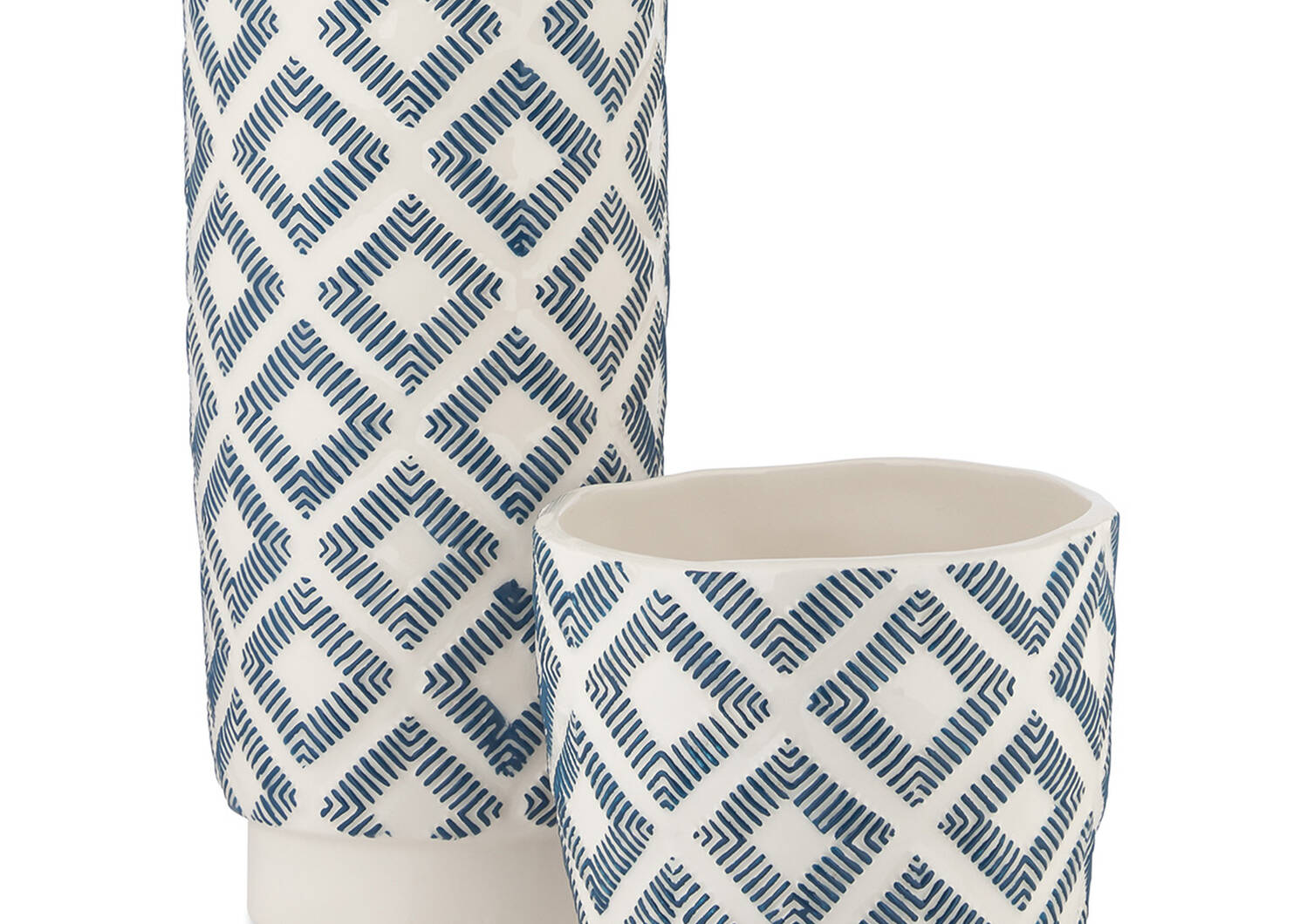 Jora Vase Atlantic/White