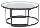 Madera Nesting Coffee Table Set -OakNoir