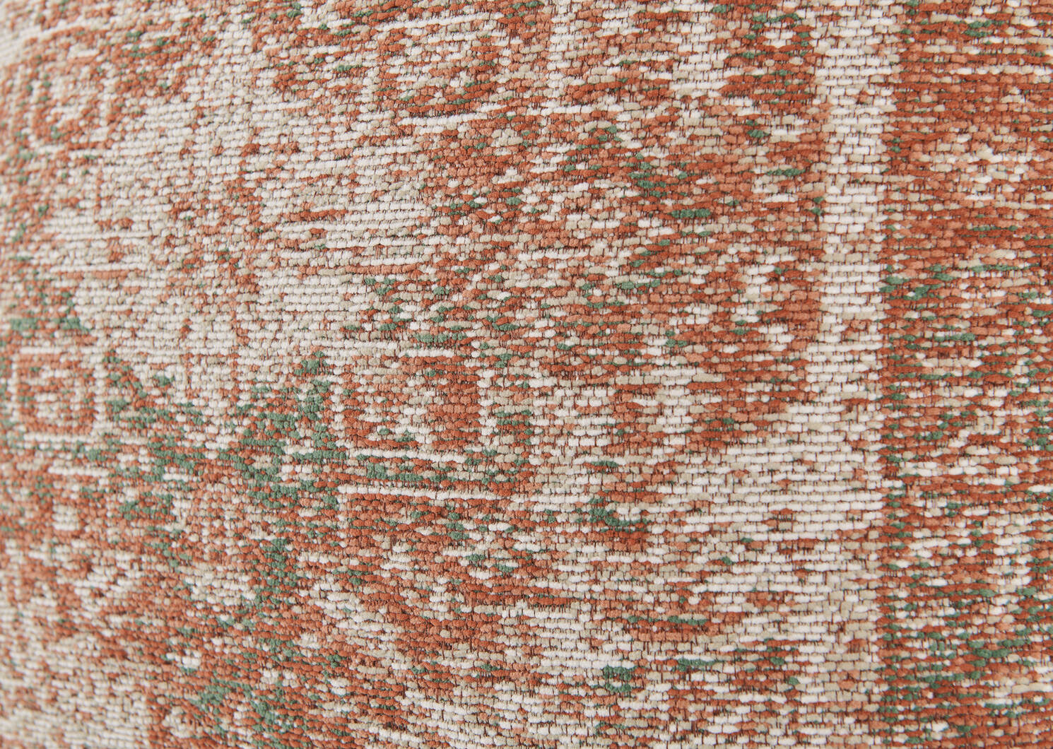 Coussin Aly Velji 24x24 crème/cann/vert