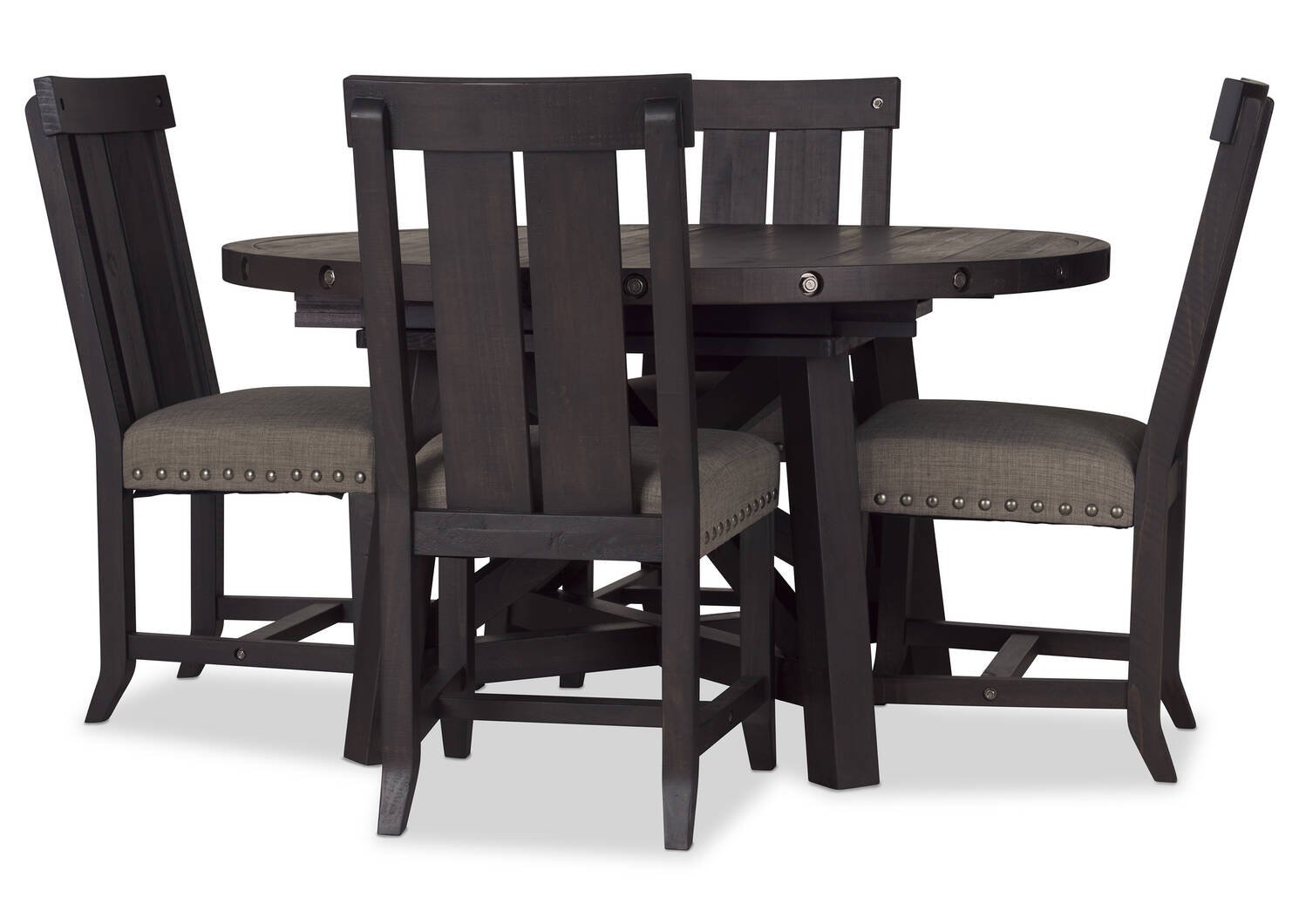 Ironside Ext Dining Table Rnd -Café