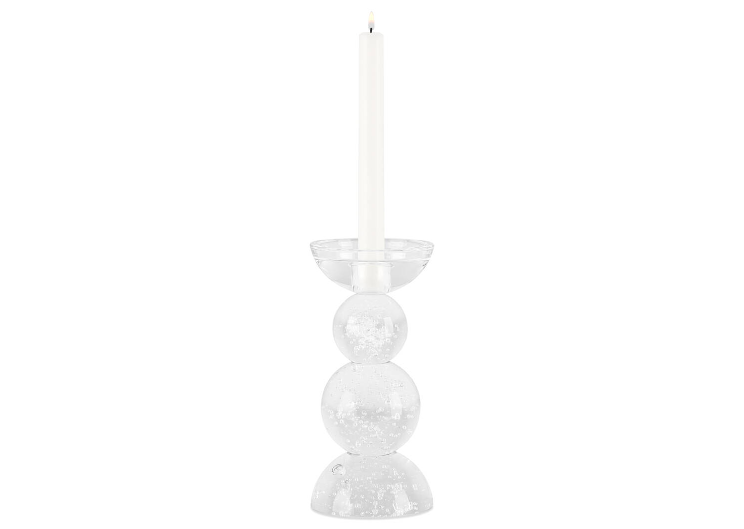 Porte-bougie moyen Maja transparent