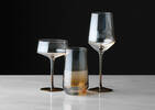 Verre long Abie topaze/cognac
