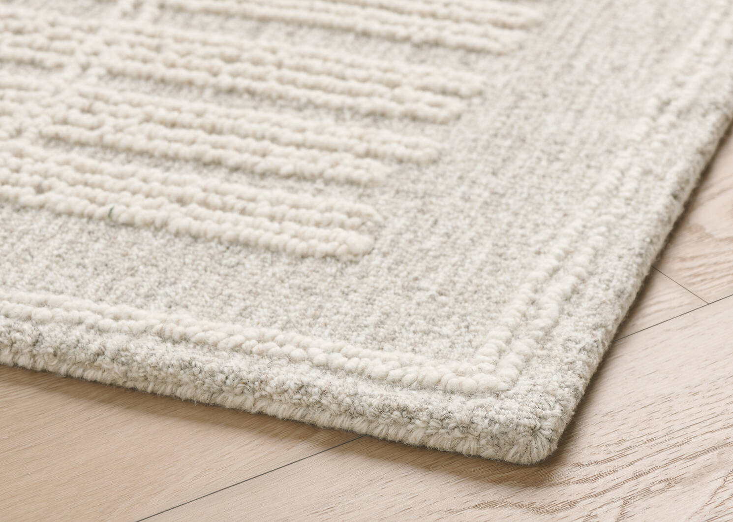 Tapis en laine Nichols 96x120 gris/iv