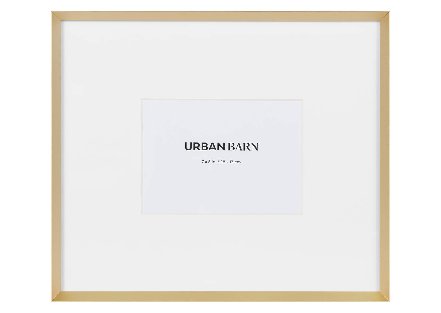 Russo Gallery Frame 5x7 Satin Brass