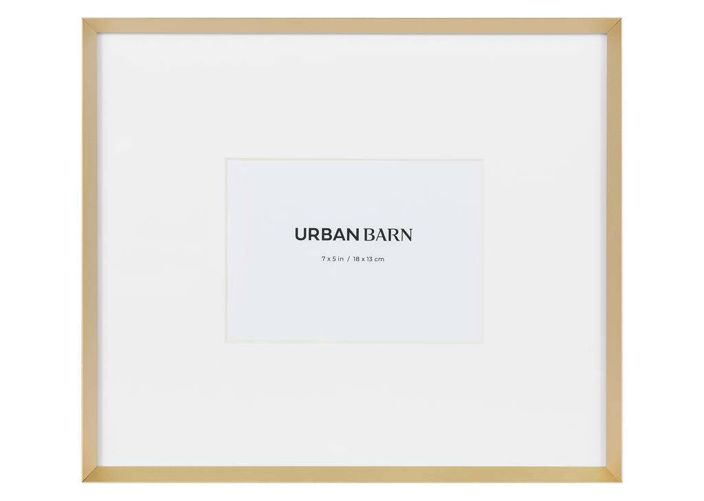 Russo Gallery Frame 5x7 Satin Brass