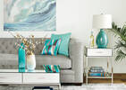 Salma Table Lamp Turquoise