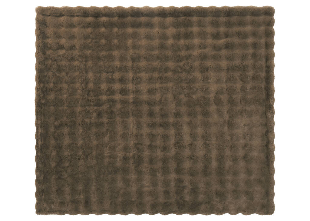 Zoey Faux Fur Throw Mushroom