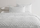 Ensembles de housse de couette Saunders -blancs