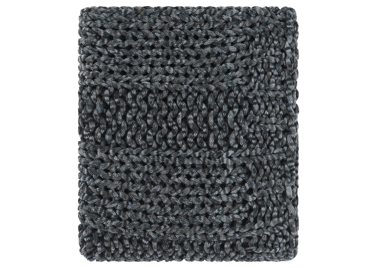 Keaton Chunky Throw Charcoal/Black