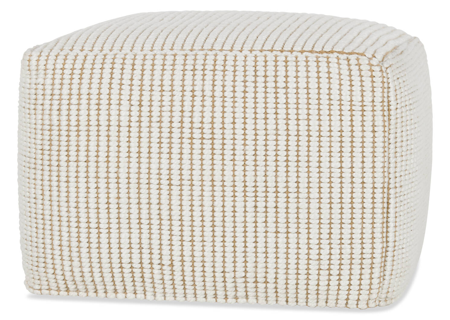 Brixton Pouf Natural/Ivory