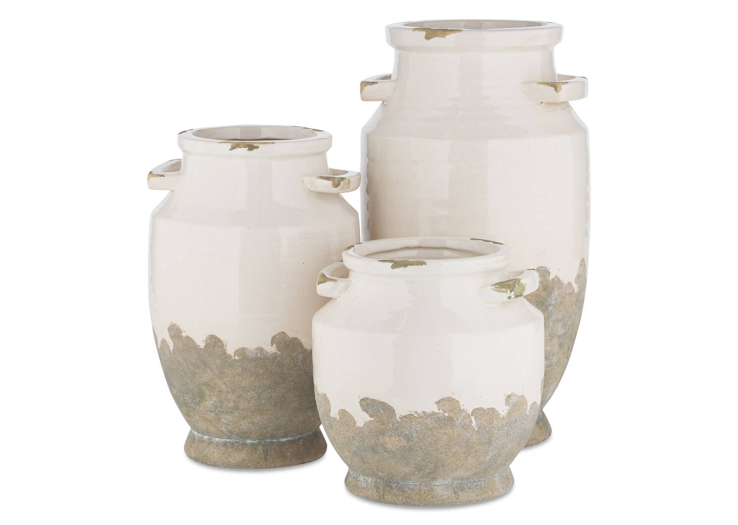 Emmaline Vases -White/Grey