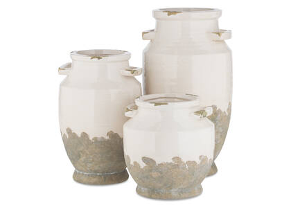 Emmaline Vases -White/Grey