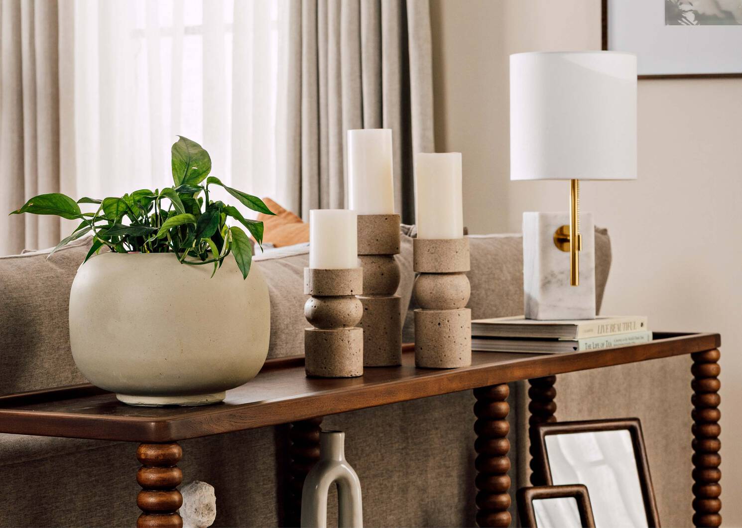 Grand porte-bougie Veda