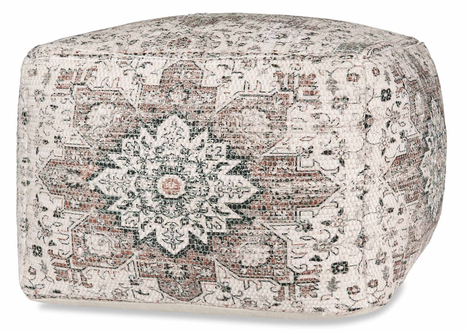 Pouf Diana ivoire/multi