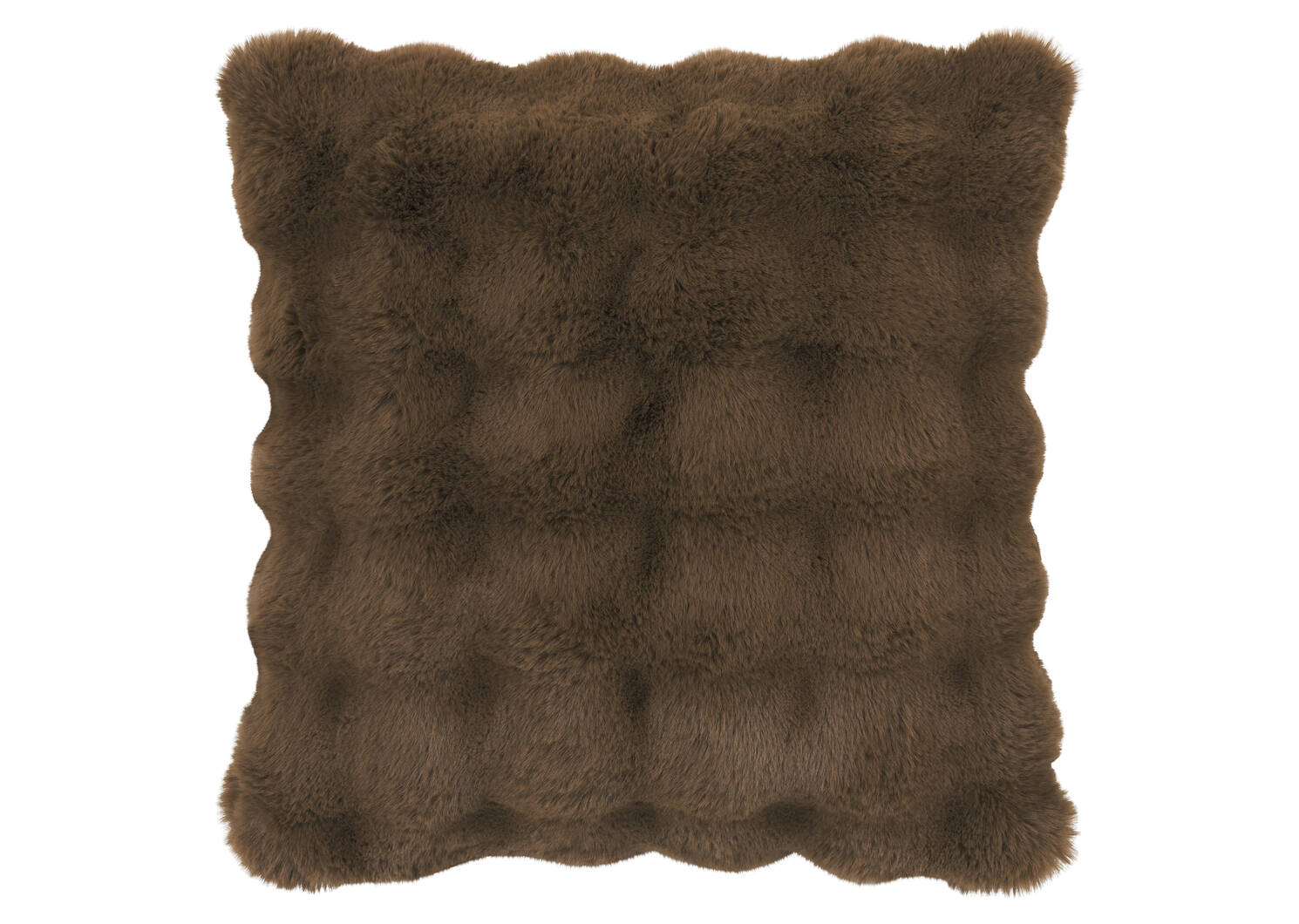 Coussin en f. fourrure Zoey 20x20 brun