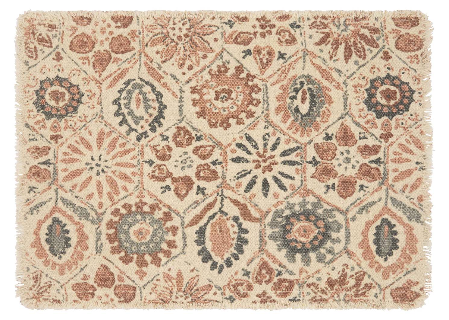 Rebeckah Placemat Terracotta/Sand