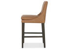 Maurizio Lthr Counter Stool -Torino Clay