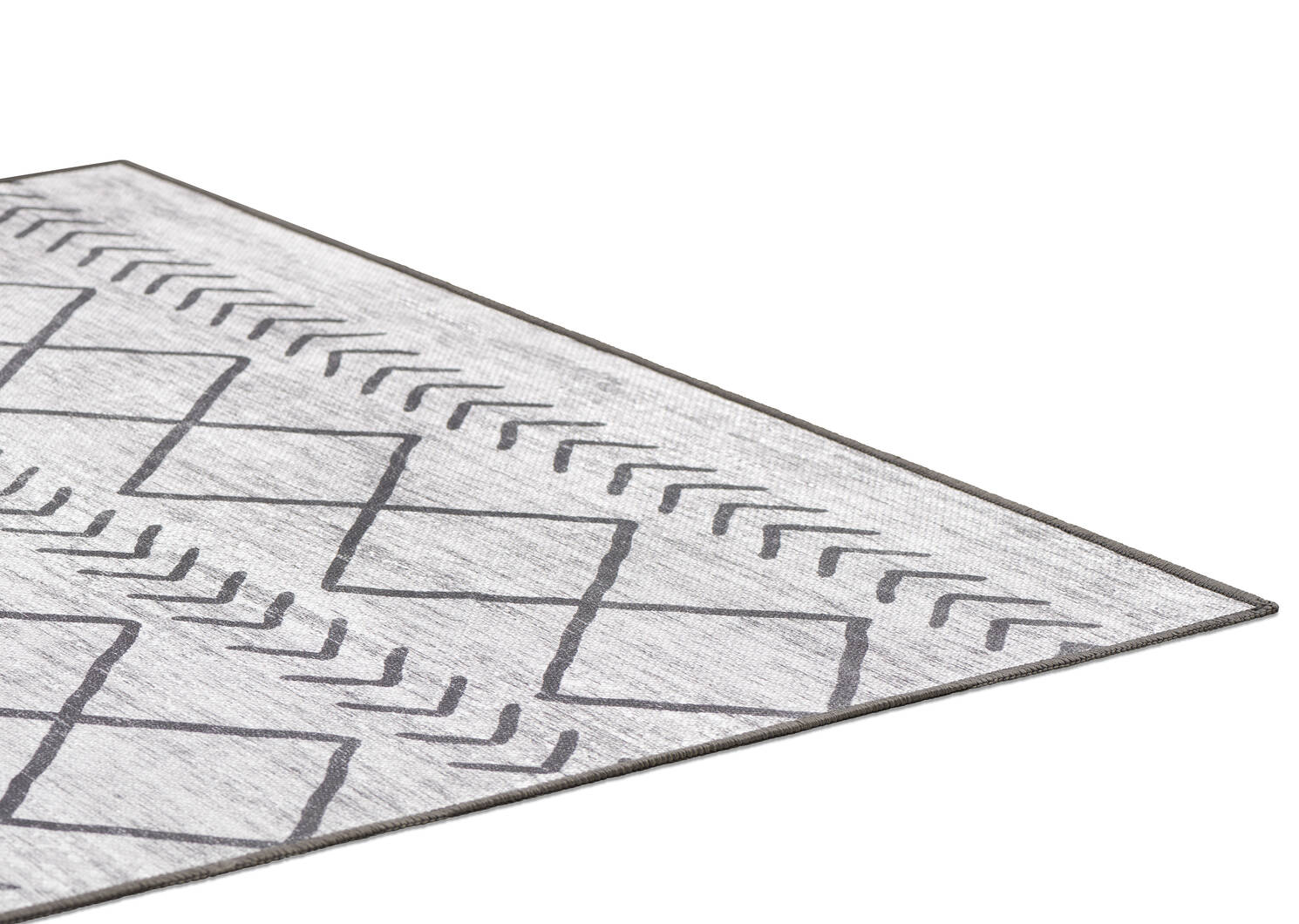 Capri Outdoor Rug 60x96 Grey/Black