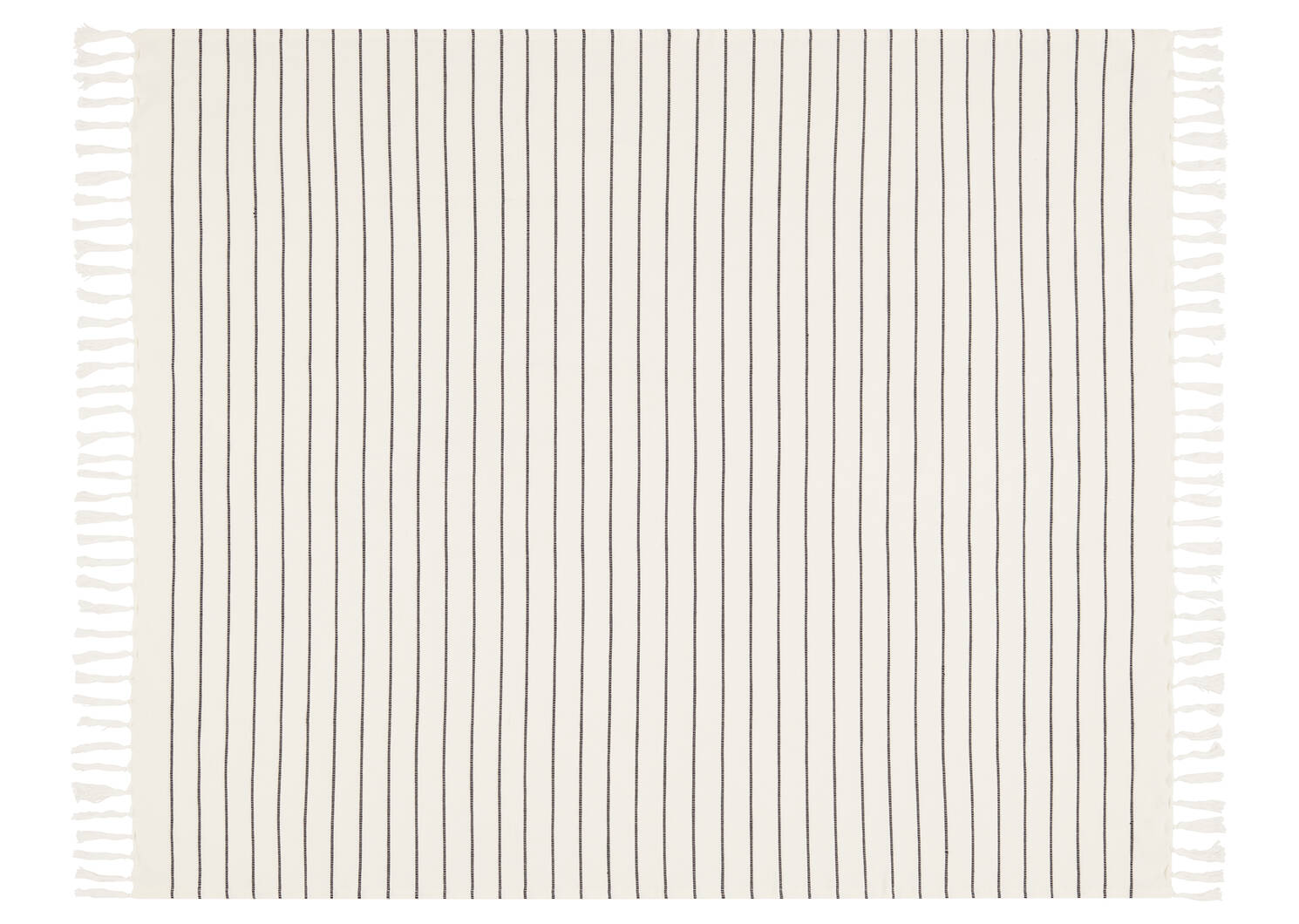 Antares Striped Throw 50x60 Ivory/Bla